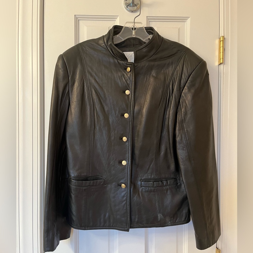 Lord and Taylor Leather Jacket - Size 8
